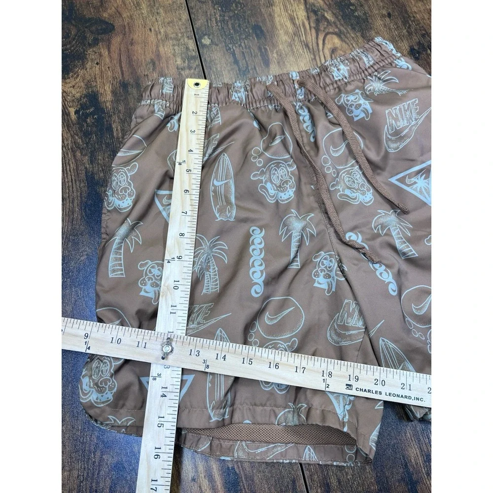 Nike Sportswear Beach Woven Lined Swim Shorts Brown size Small